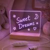 Telforceone Forever Light Wooden Acryl LED Night Light FNL-18 with marker pen