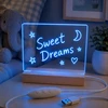 Telforceone Forever Light Wooden Acryl LED Night Light FNL-18 with marker pen