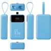 Telforceone Forever power bank Vibe-TB65 PD QC 65W 20000 mAh sky mėlynas