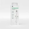 Forever recycling kabelis 3w1 1,5m 2,4A USB-A -USB-C+ microUSB + Lightning KR3W1-00 baltos spalvos