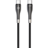 Forever Sleek kabelis USB-C - USB-C 1,0 m 60W juodos spalvos