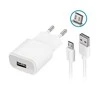 Forever TC-01 įkroviklis 1x USB 2A baltos spalvos + microUSB kabelis