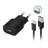 Forever TC-01 įkroviklis 1x USB 2A juodas + Lightning kabelis