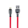Forever Tornado kabelis USB - Žaibas 1,0 m 3A raudonas
