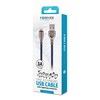 Forever Tornado kabelis USB - Lightning 1,0 m 3A navy mėlynos spalvos