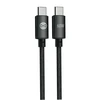 Forever Vibe laidas USB-C – USB-C 1,0 m 60W tamsiai pilkas