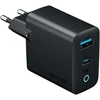 Forever Vibe-TC45AC GaN PD QC įkroviklis 1x USB-C 1x USB 45W tamsiai pilkas