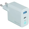 Forever Vibe-TC45AC GaN PD QC įkroviklis 1x USB-C 1x USB 45W sidabrinis
