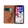 iLike Telforceone Natūralios odos Smart Pro dėklas, skirtas Samsung Galaxy A54 5G rudas