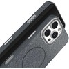 Dėklas Telforceone Glitter Thin Mag case for iPhone 13 6,1" juodas