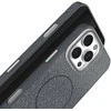 Dėklas Telforceone Glitter Thin Mag case for iPhone 16 6,1" juodas