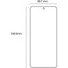 Telforceone Grūdintas stiklas 2,5D, skirtas Samsung Galaxy M55 5G