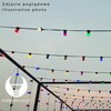 TelForceone Šviečianti girlianda 12m +10 G45 2W balta IP65