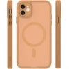 Dėklas Telforceone Mag Matt case for iPhone 11 ruda camera protection