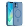 Dėklas Telforceone Mag Matt case for iPhone 12 6,1" dark mėlynas camera protection