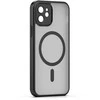 Dėklas Telforceone Mag Matt case for iPhone 12 6,1" juodas camera protection