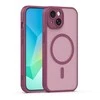 Dėklas Telforceone Mag Matt case for iPhone 14 6,1" maroon camera protection