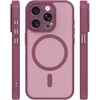 Dėklas Telforceone Mag Matt case for iPhone 14 Pro 6,1" maroon camera protection