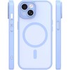 Dėklas Telforceone Mag Matt case for iPhone 14 6,1" light mėlynas camera protection