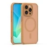 Dėklas Telforceone Mag Matt case for iPhone 15 Pro 6,1" ruda camera protection