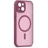 Dėklas Telforceone Mag Matt case for iPhone 15 6,1" maroon camera protection