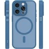 Dėklas Telforceone Mag Matt case for iPhone 15 Pro 6,1" dark mėlynas camera protection