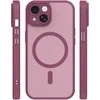 Dėklas Telforceone Mag Matt case for iPhone 15 6,1" maroon camera protection