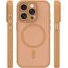 Dėklas Telforceone Mag Matt case for iPhone 15 Pro 6,1" ruda camera protection