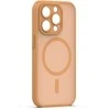 Dėklas Telforceone Mag Matt case for iPhone 15 Pro 6,1" ruda camera protection