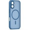 Dėklas Telforceone Mag Matt case for iPhone 16 6,1" dark mėlynas camera protection