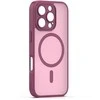 Dėklas Telforceone Mag Matt case for iPhone 16 Pro 6,3" maroon camera protection