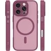 Dėklas Telforceone Mag Matt case for iPhone 16 Pro 6,3" maroon camera protection