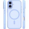 Dėklas Telforceone Mag Matt case for iPhone 16 6,1" light mėlynas camera protection