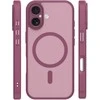 Dėklas Telforceone Mag Matt case for iPhone 17 6,3'' maroon camera protection