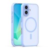 Dėklas Telforceone Mag Matt case for iPhone 17 / 18 6,3'' light mėlynas camera protection
