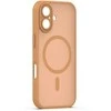 Dėklas Telforceone Mag Matt case for iPhone 17 6,3'' ruda camera protection