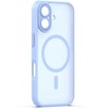 Dėklas Telforceone Mag Matt case for iPhone 17 / 18 6,3'' light mėlynas camera protection