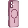 Dėklas Telforceone Mag Matt case for iPhone 17 6,3'' maroon camera protection