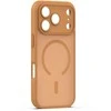 Dėklas Telforceone Mag Matt case for iPhone 17 Pro 6,3'' ruda camera protection