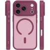 Dėklas Telforceone Mag Matt case for iPhone 17 Pro 6,3'' maroon camera protection