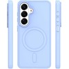 Dėklas Telforceone Mag Matt case for Samsung Galaxy S26 light mėlynas big hole