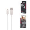 TelForceone Maxlife kabelis USB - Lightning 2,0 m 2A baltos spalvos