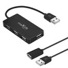 Maxlife Home Office USB 2.0 šakotuvas USB – 4x USB 0,15 m juodas + laidas 1,5 m