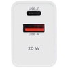 Maxlife MXTC-13-20AC PD QC įkroviklis 1x USB-C 1x USB 20W baltas