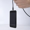 Maxlife MXUC-03 magnetinis laidas USB – Lightning + USB-C + microUSB 1,0 m 3A juodas nailoninis