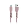 Maxlife MXUC-04 kabelis USB - USB-C 1,0 m 3A rožinės spalvos