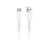 Maxlife MXUC-04 kabelis USB - USB-C 1,0 m 3A baltos spalvos
