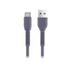 Maxlife MXUC-04 kabelis USB - USB-C 1,0 m 3A violetinės spalvos