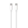 TelForceone Maxlife MXUC-05 kabelis USB-C - USB-C 2,0 m 100W baltos spalvos