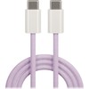 Telforceone Maxlife MXUC-06 kabelis USB-C - USB-C 1,0 m 20W purpurinis nailonas